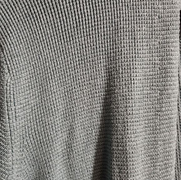 Cyrus Open-Front Waffle Knit Cardigan Sweater Women’s Large Green Classic Modern - Picture 3 of 6